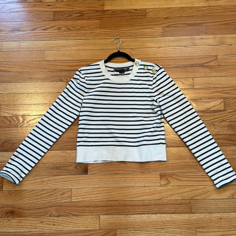 Veronica Beard striped long sleeve top